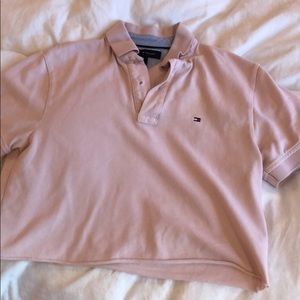 tommy hilfiger cropped polo